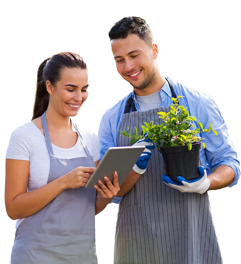 image of people and plants
